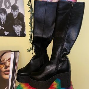 Lamoda I'm What You Want Black Knee High Boots